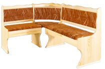 Rohová polstrovaná jídelní lavice NR111 šířka 150 x 110 cm
