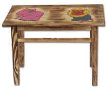 Dětský jídelní stolek ze smrkového dřeva AD232