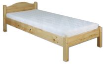 Dřevěná postel 124 jednolůžko z borovicového masivu