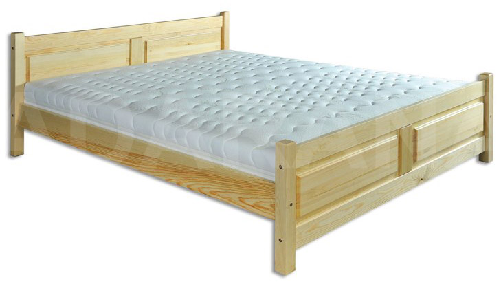Dřevěná manželská postel 115 z borovice výběr šířky