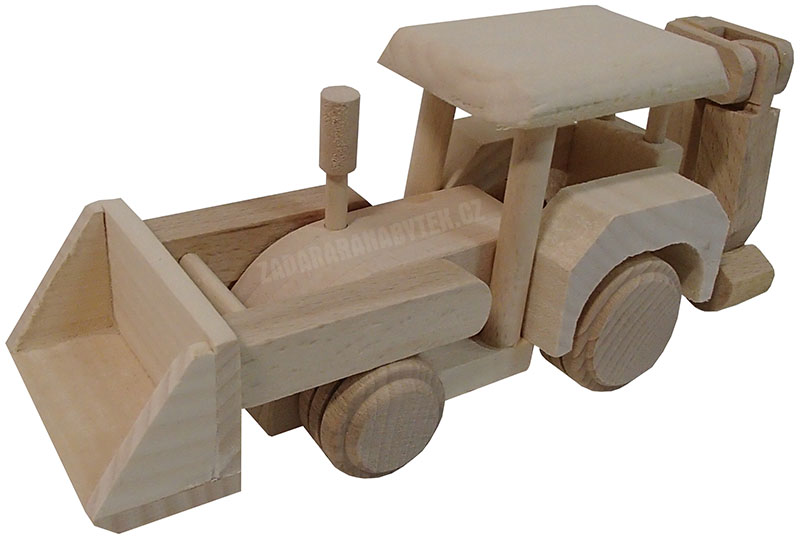 Dřevěná hračka bagr AD107