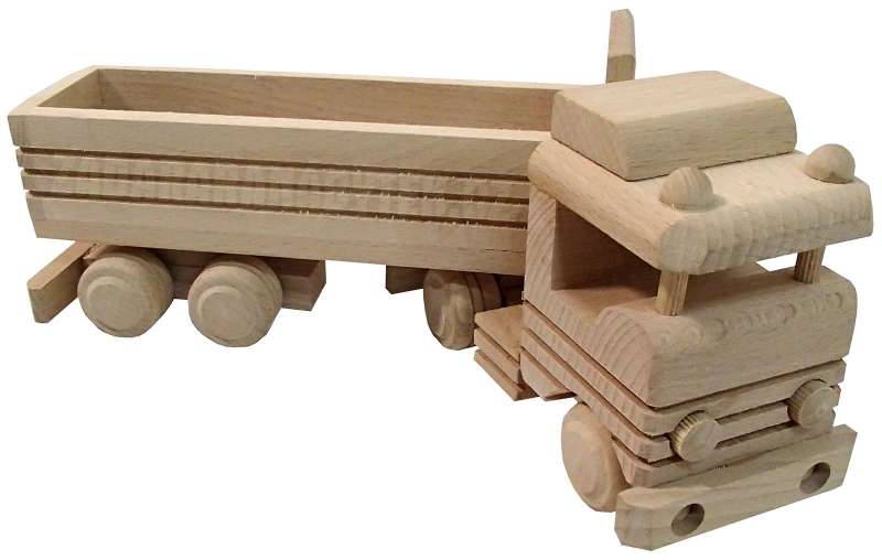 Dřevěná hračka nákladní auto AD110