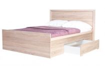 Manželská postel s úložným prostorem Finezja F10 dub sonoma