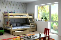 Patrová postel pro děti s rozšířeným lůžkem