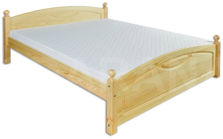Dřevěná manželská postel 103 z borovice 140 x 200 cm