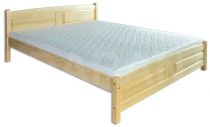 Dřevěná manželská postel 104 z borovicového dřeva 140 cm