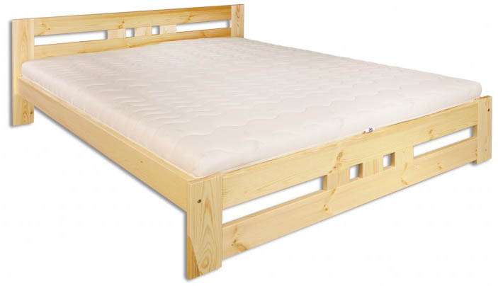 Dřevěná postel 117 z borovice 120 cm