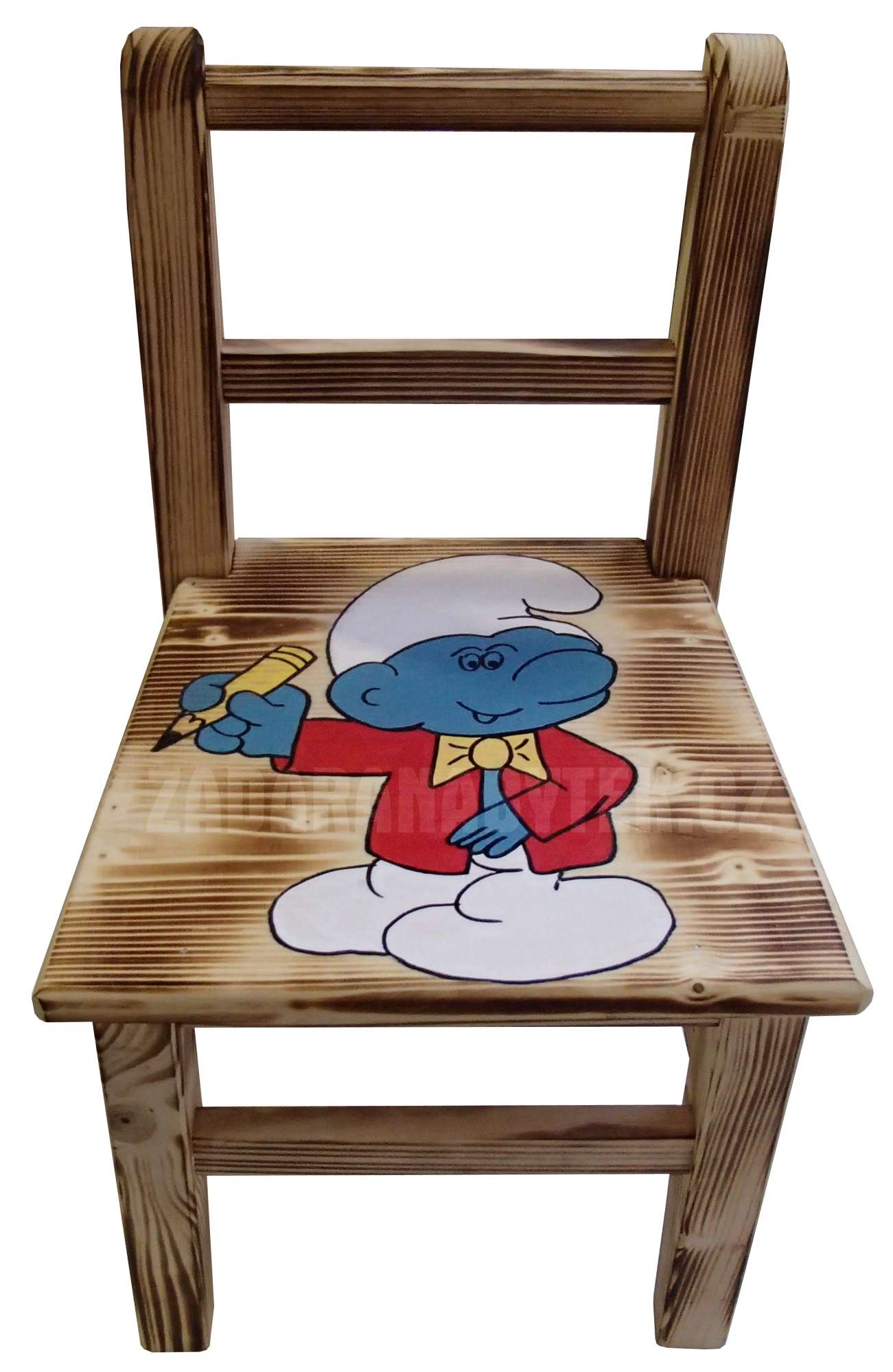 Dětská dřevěná židlička AD230 s barevným motivem