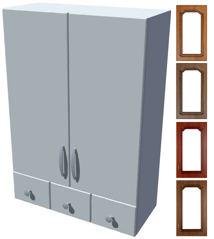 Rustikální horní skříňka Bolero se šuplíky výška 86 cm
