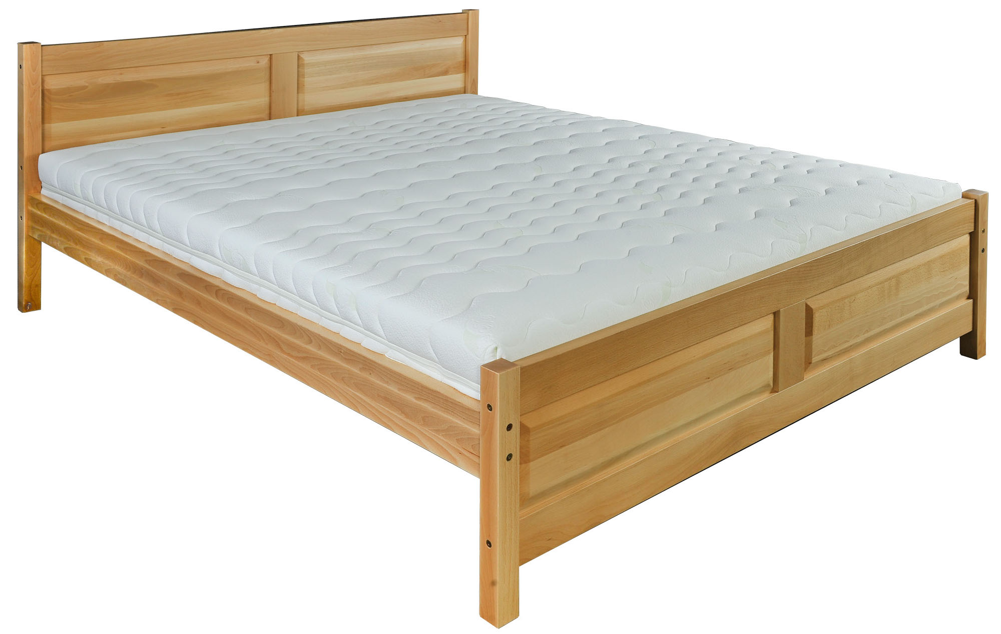 Dřevěná postel z bukového masivu LK109 výběr šířky 120 - 200 cm