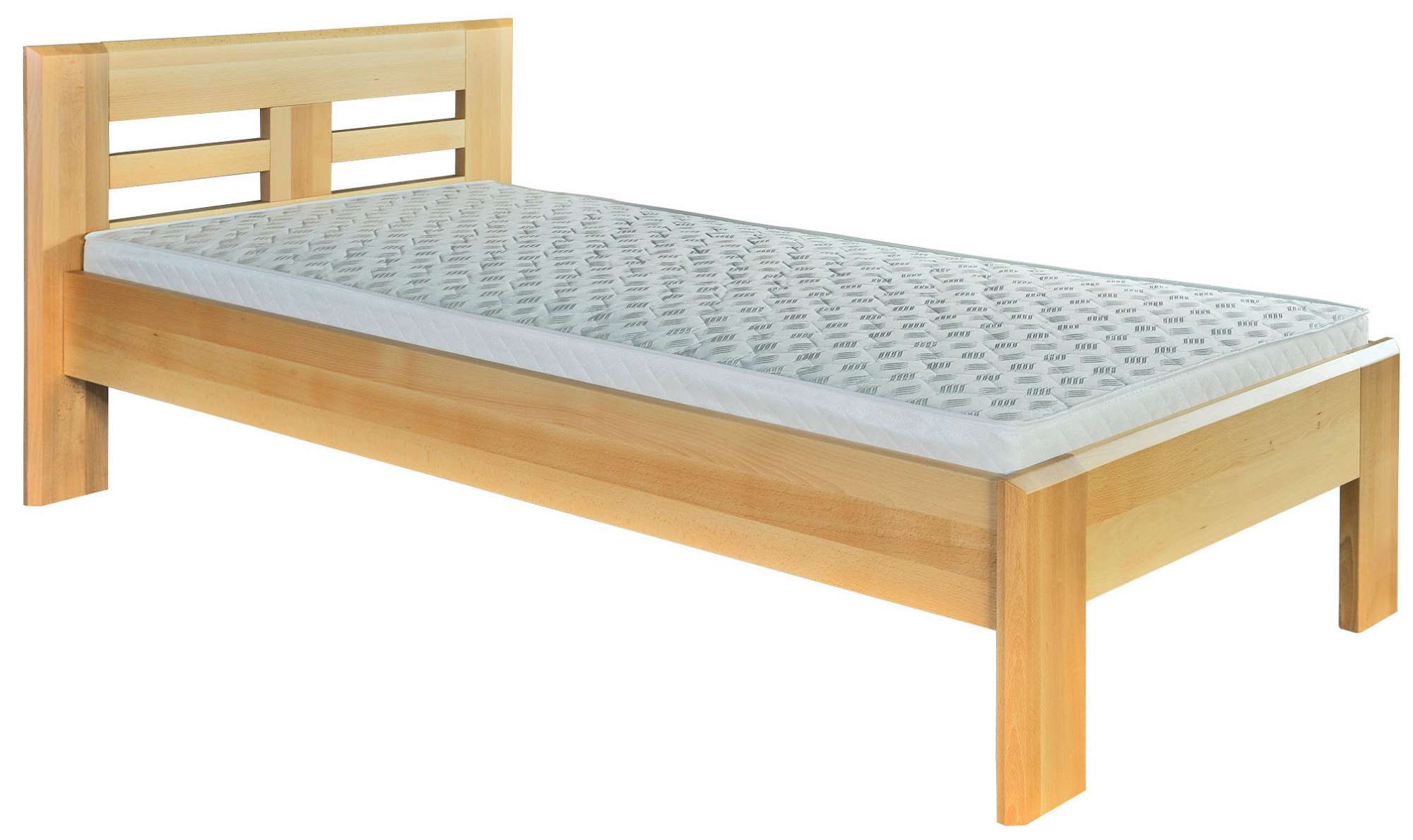 Dřevěná postel jednolůžko buk výběr z několika rozměrů