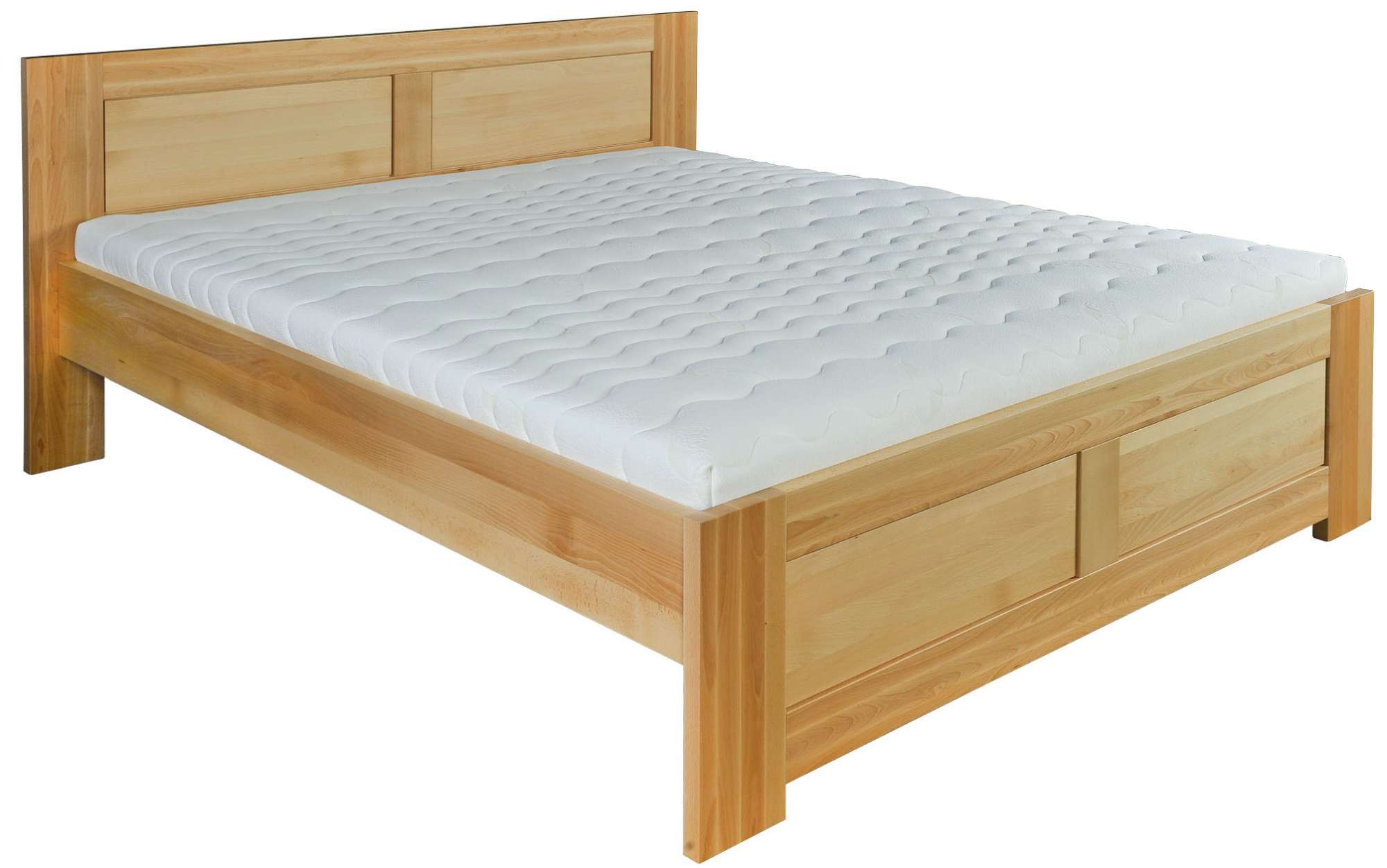 Dřevěná manželská postel Modern 112 masiv buk šířka 120 - 200 cm