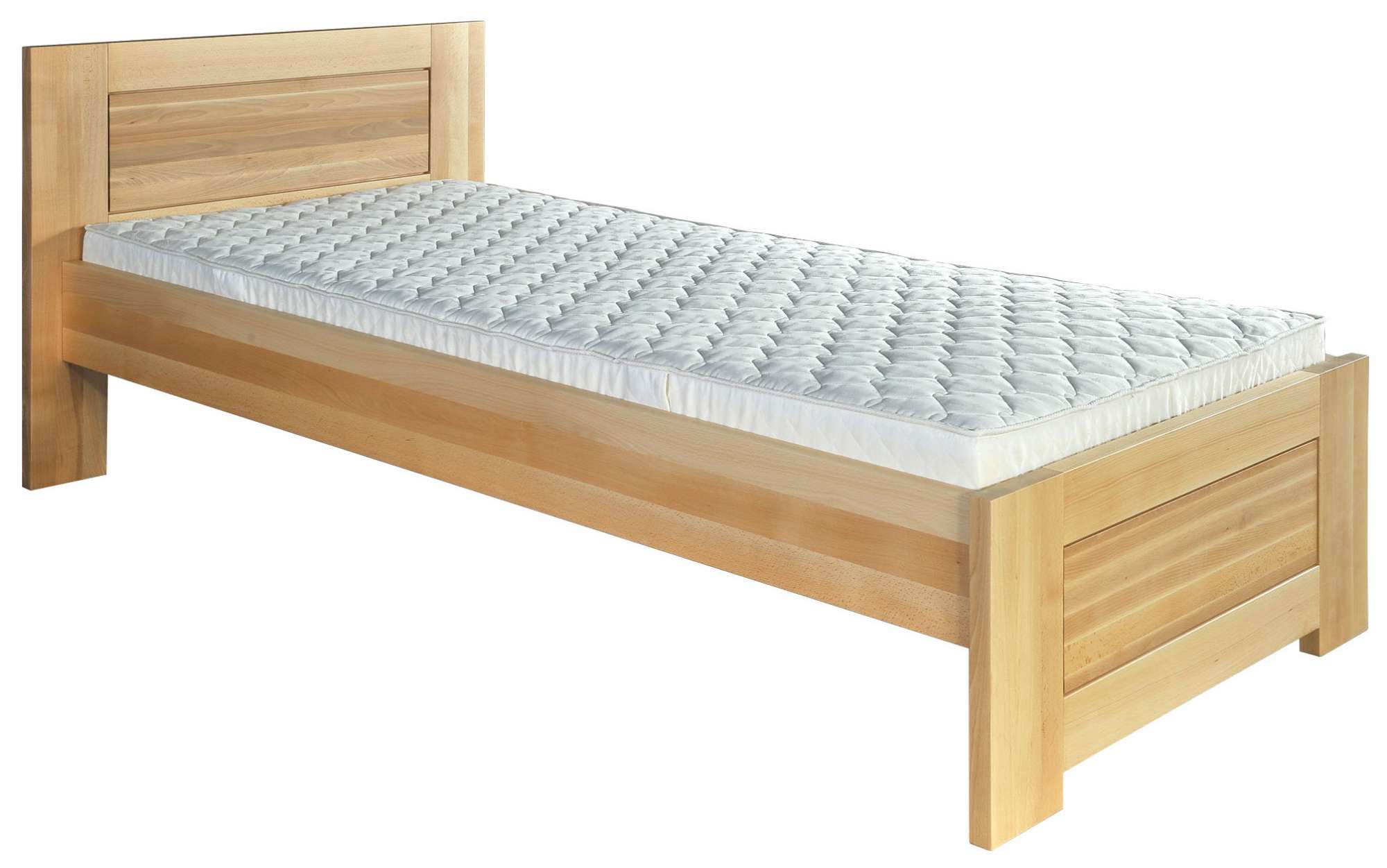 Dřevěná postel 161 jednolůžko bukové dřevo