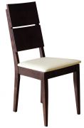 Dřevěná židle s polstrovaným sedákem KT173 masiv buk