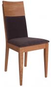 Dubová židle s polstrovaným sedákem i opěrákem Classic KT371