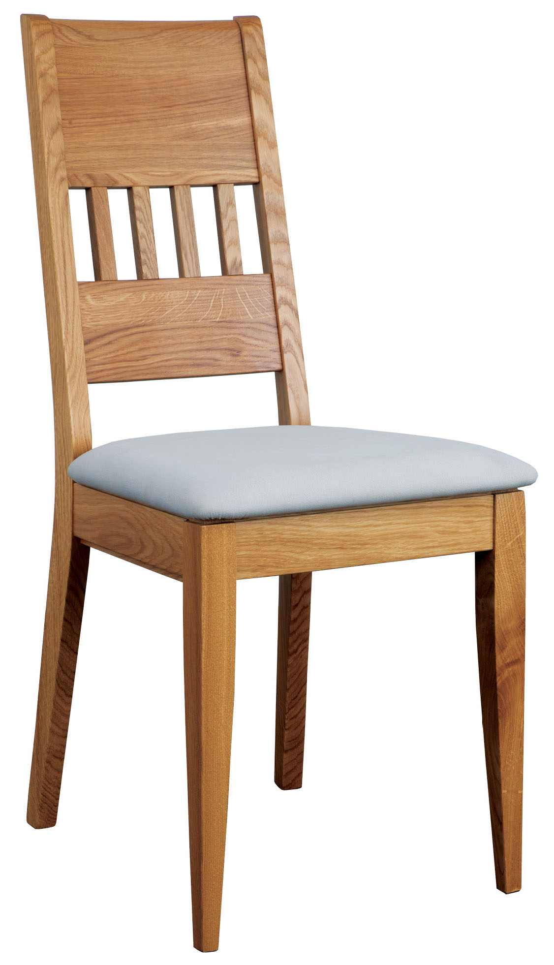 Dubová židle s polstrovaným sedákem KT375