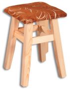 Dřevěná stolička s měkkým polstrováním NR114