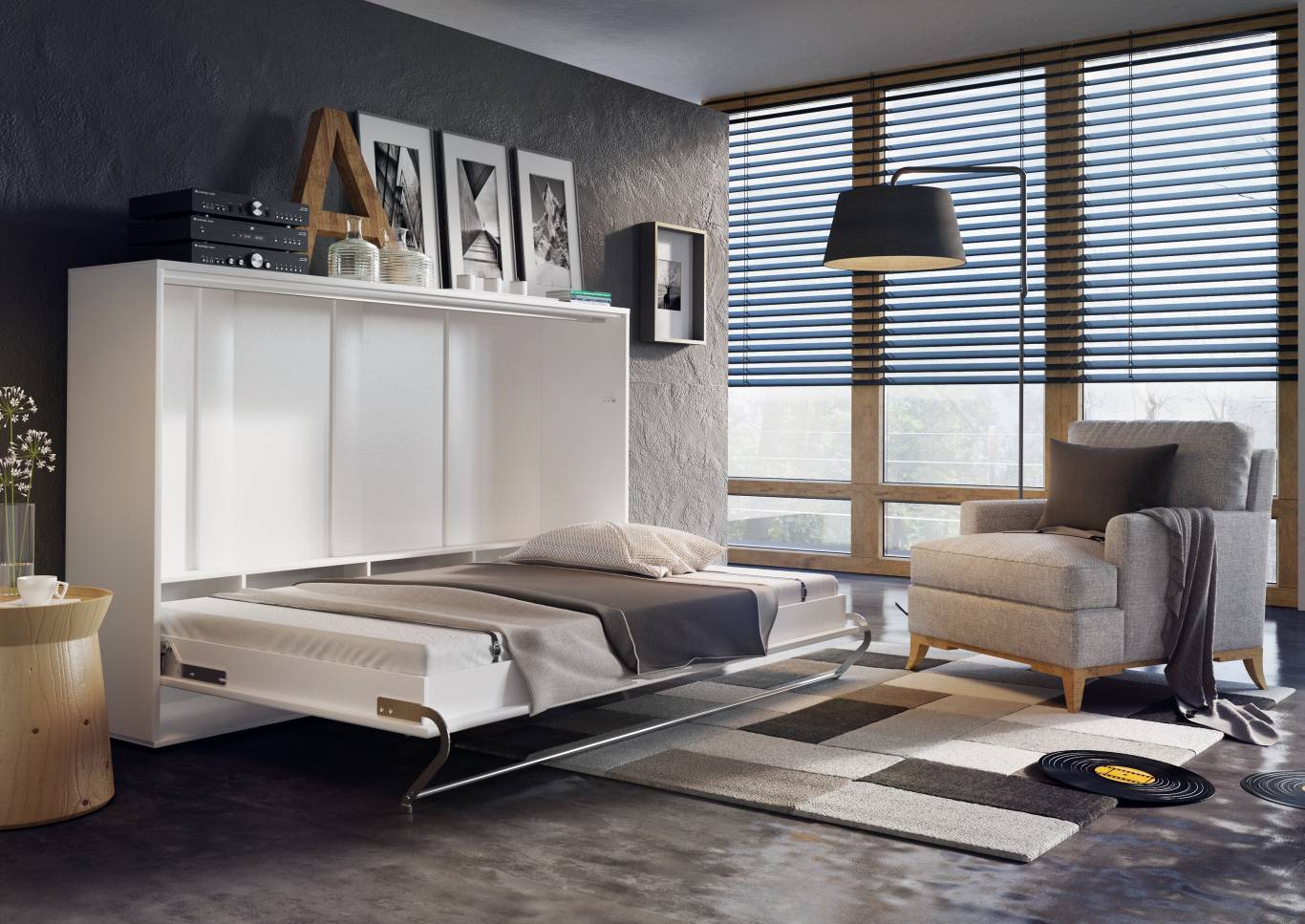 Sklápěcí postel 140 x 200 cm Concept pro 04