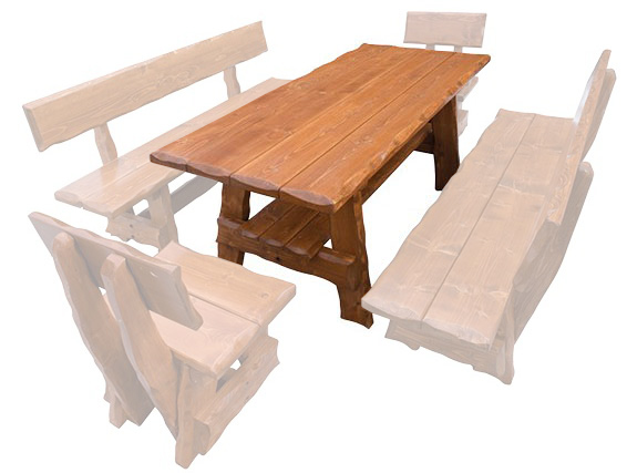 Zahradní stůl MO268 vyrobený ze smrkového dřeva šířka 180 cm