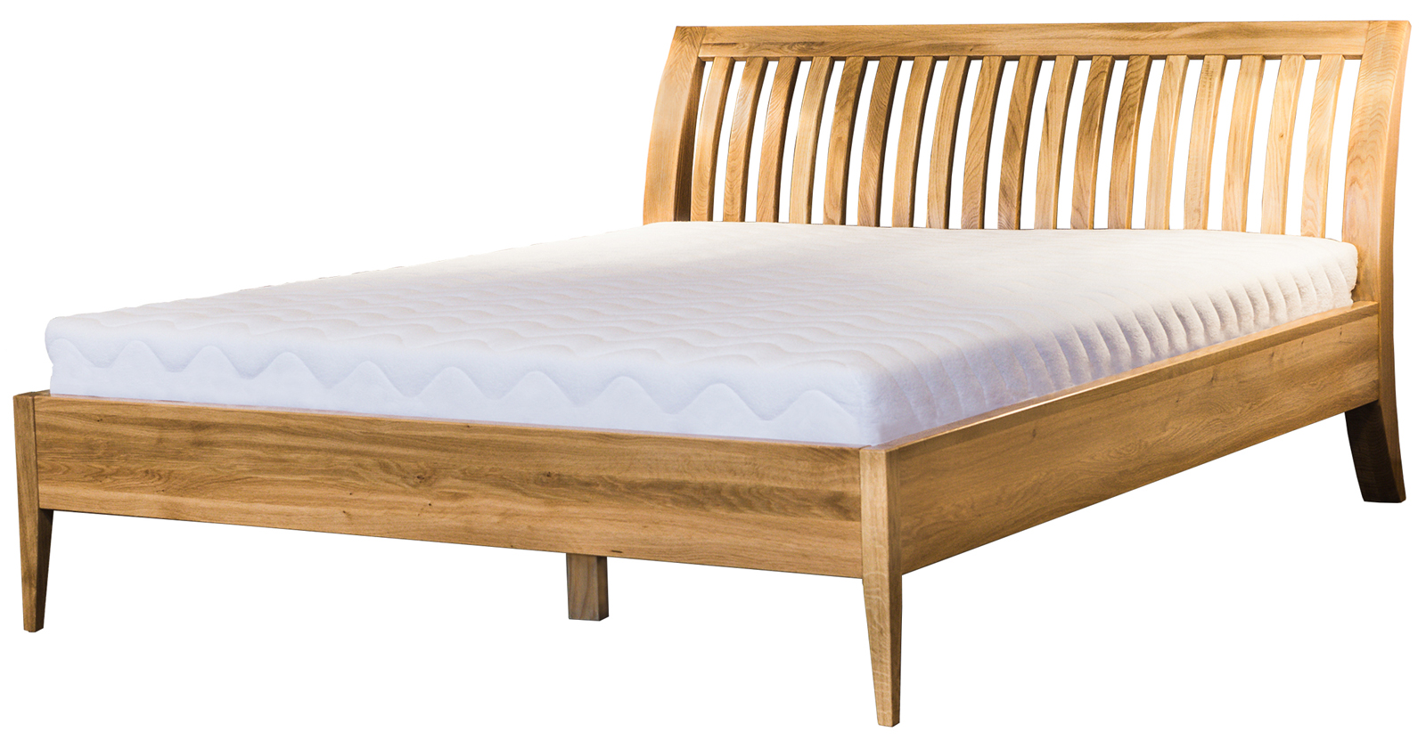 Dřevěná manželská postel LK291 masiv dub