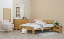 Ložnice z dubového dřeva s postelí 140 - 200 cm