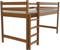 Levná vyvýšená postel pro děti s roštem a zábranou ZP 002