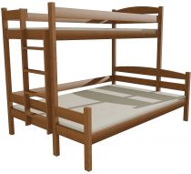 Patrová postel s rošty a rozšířeným spodním lůžkem PPS 001