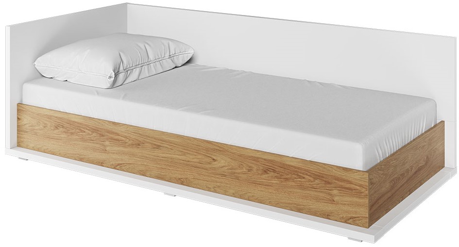 Dětská postel s výklopným roštem matrací a úložným prostorem Master 09 levá