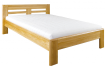 Manželská postel LK211 z dubového dřeva v několika rozměrech