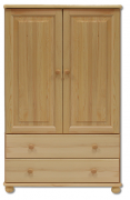 Nízká dřevěná skříň KD127 masiv borovice