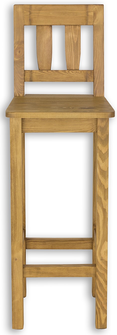 Dřevěná smontovaná barová židle KT708