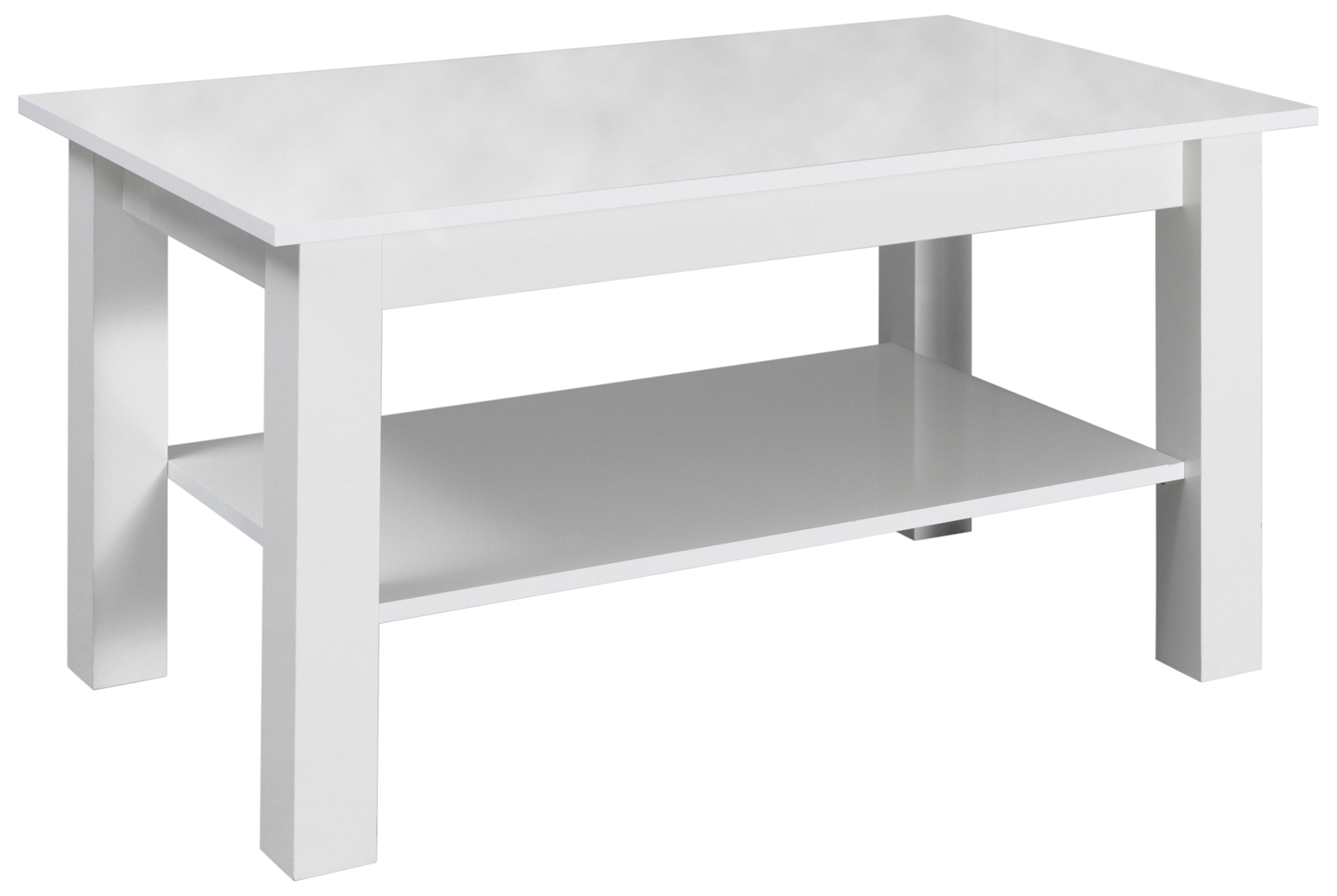 Bílý konferenční stolek vysoký lesk T23