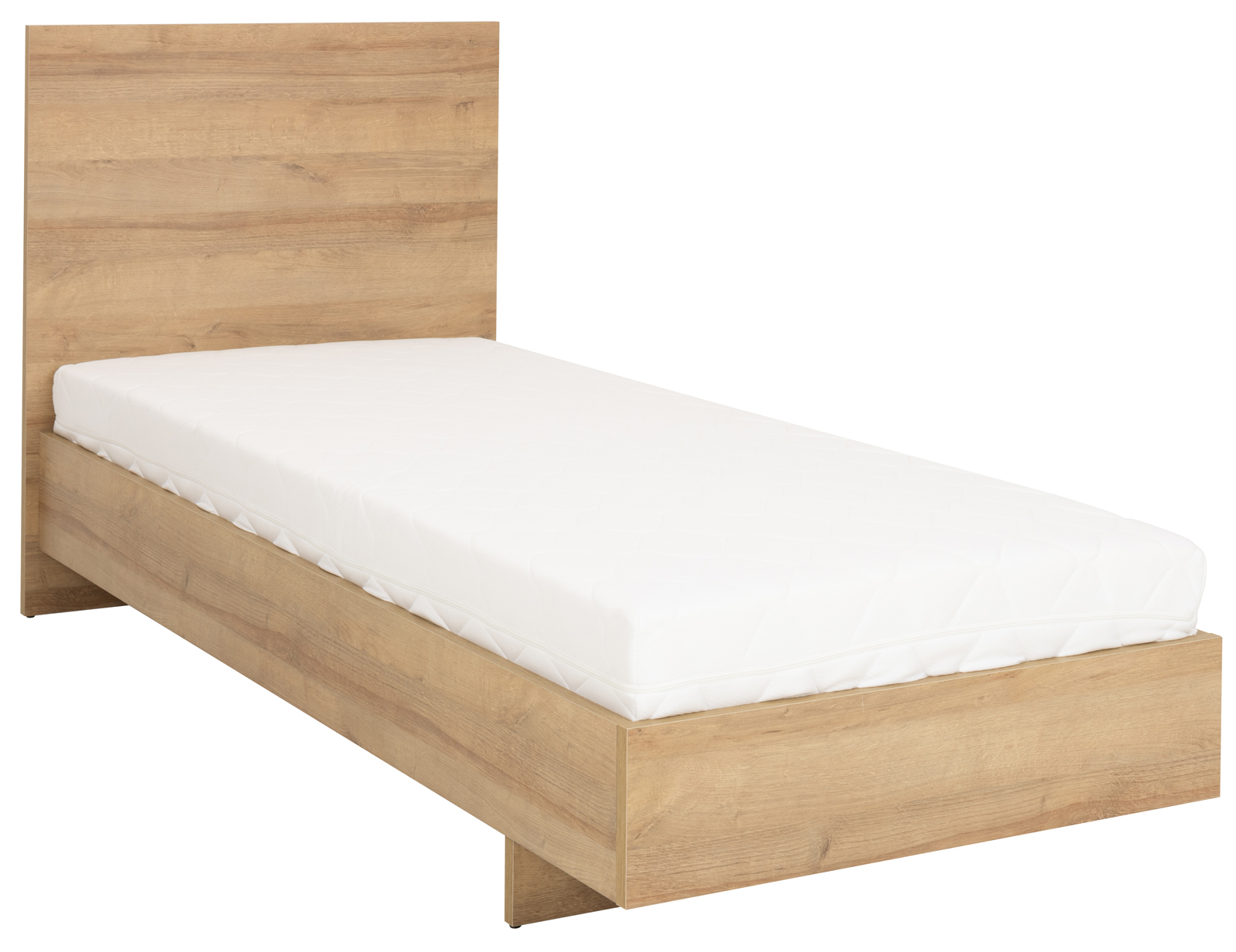 Jednolůžková postel Noma N07 80 x 200 cm dub Riviera / bílá