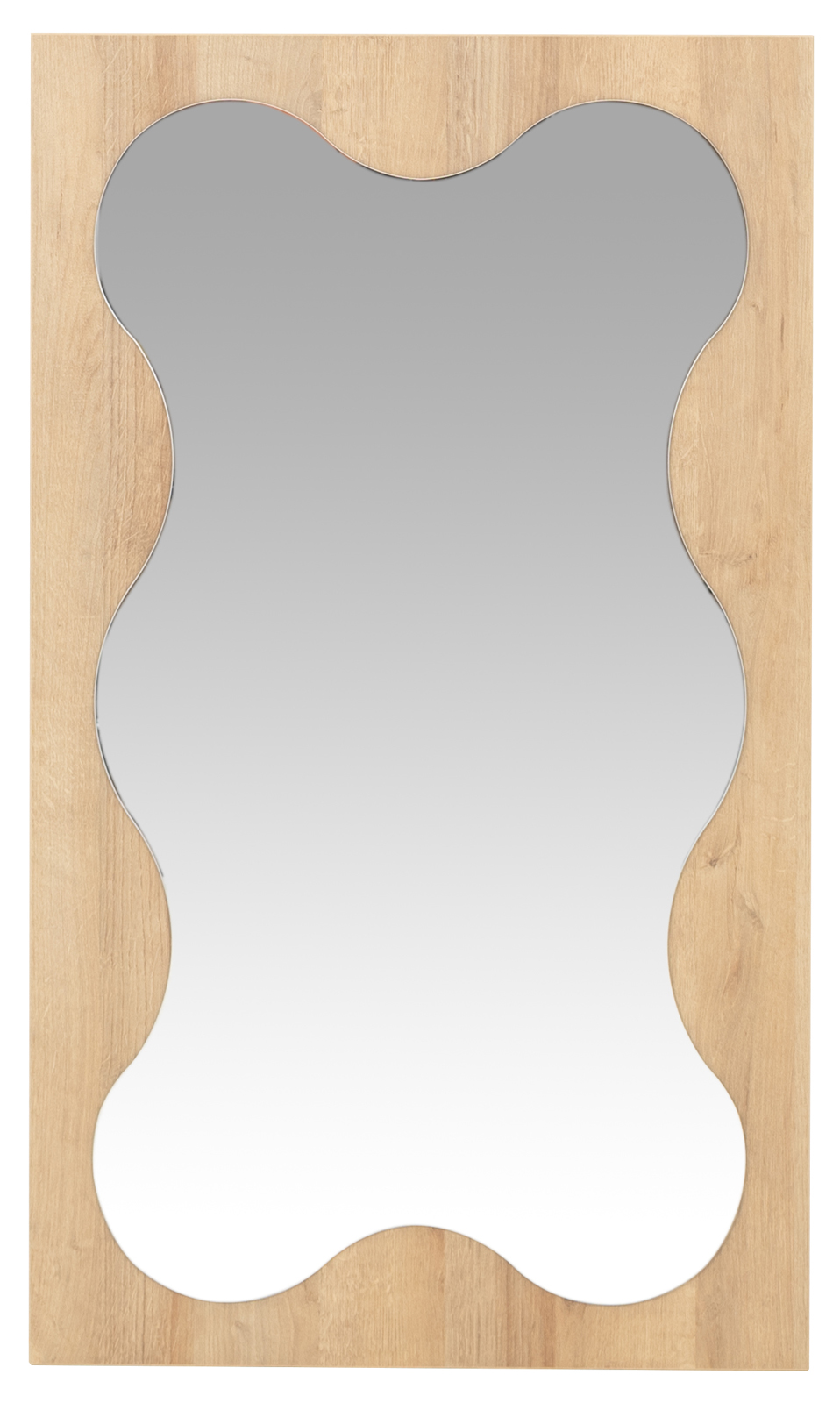 Malé zrcadlo Noma N010 60 x 101,5 cm dub Riviera / bílá