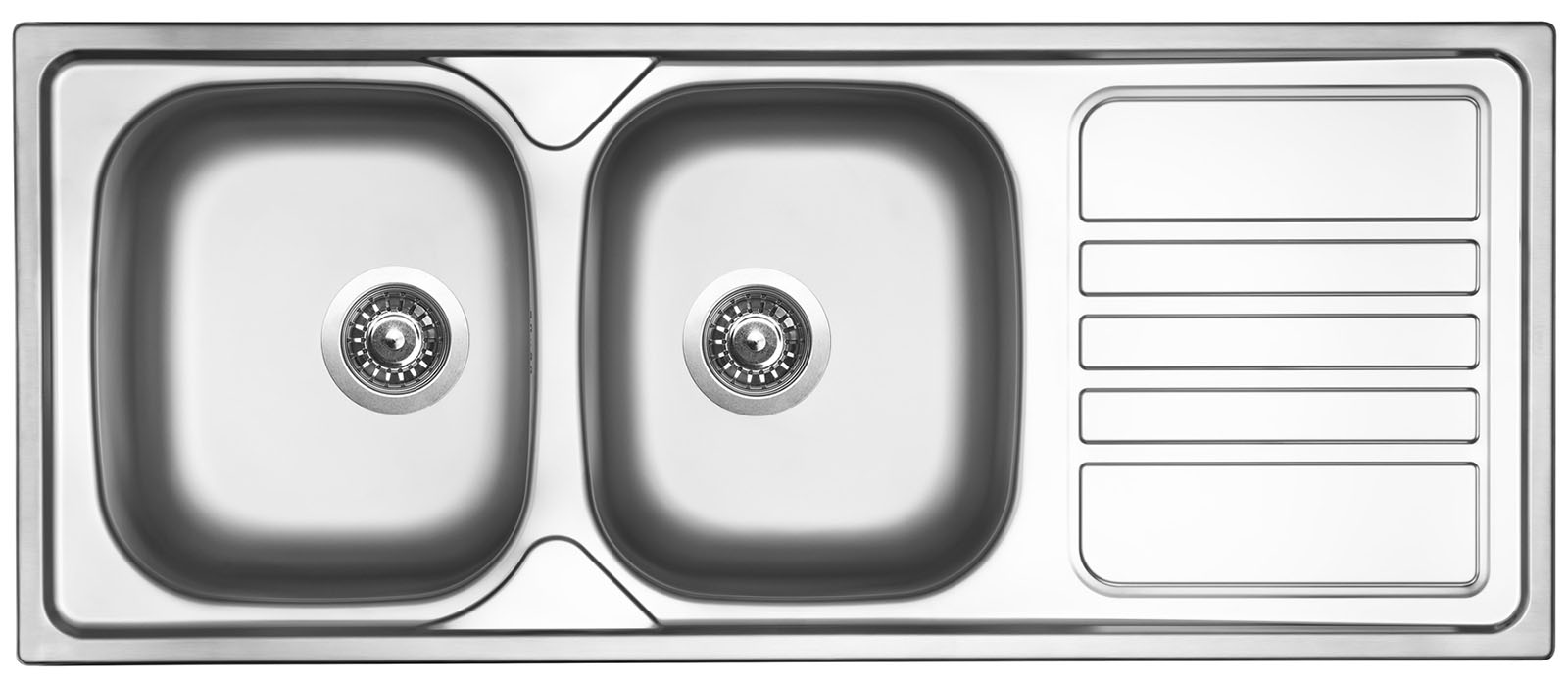 Sinks OKIO 1200 DUO V 0,6mm leštěný